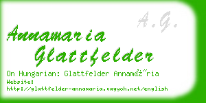 annamaria glattfelder business card